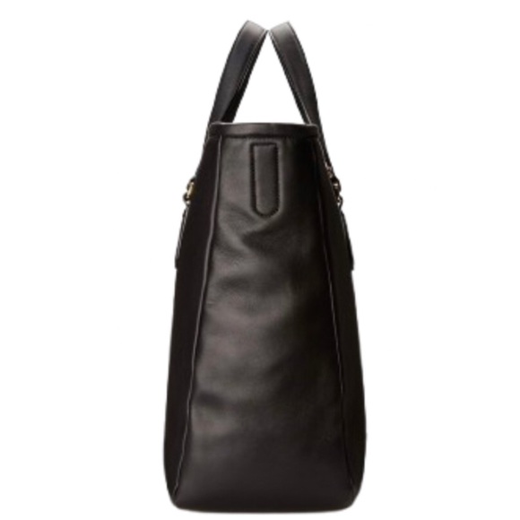 MARC JACOBS Luna Black Leather Top Handle Crossbody Tote Gold Hardware LIKE NEW - Picture 15 of 16